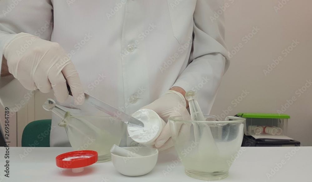 Preparing a prescription in ointment