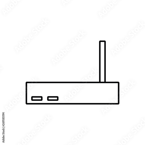 Wi fi router. Vector illustration icon