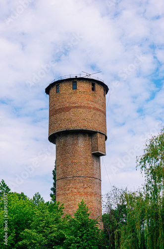 Old brick water tower