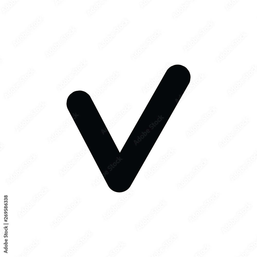 Icon of check. Vector line Icon. Mobile concept Icon of check. Vector line Icon. Mobile concept