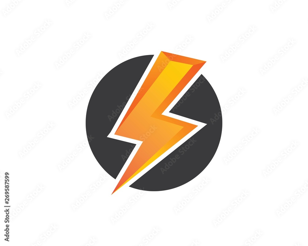 flash power thunder illustration vector flash power thunder illustration vector