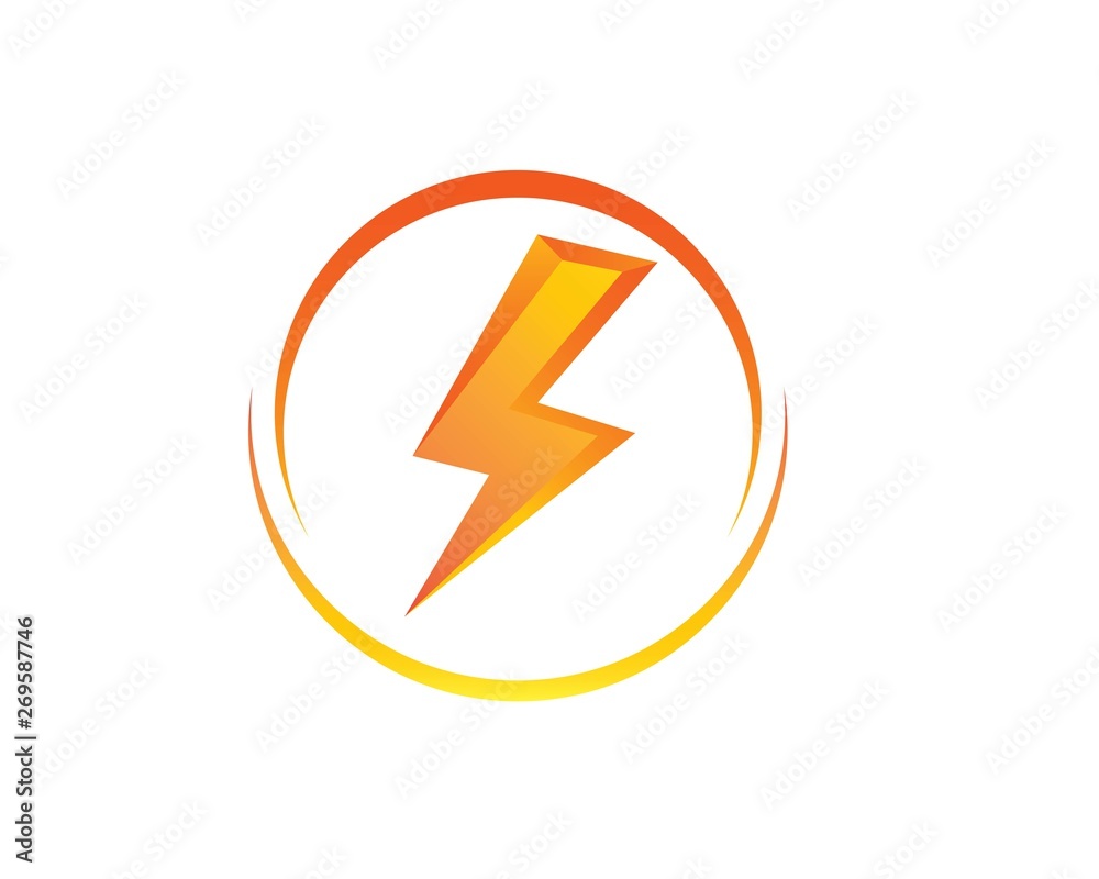 flash power thunder illustration vector flash power thunder illustration vector