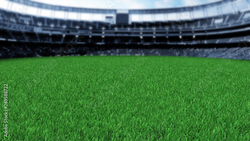 Grass Stadiam 3d render