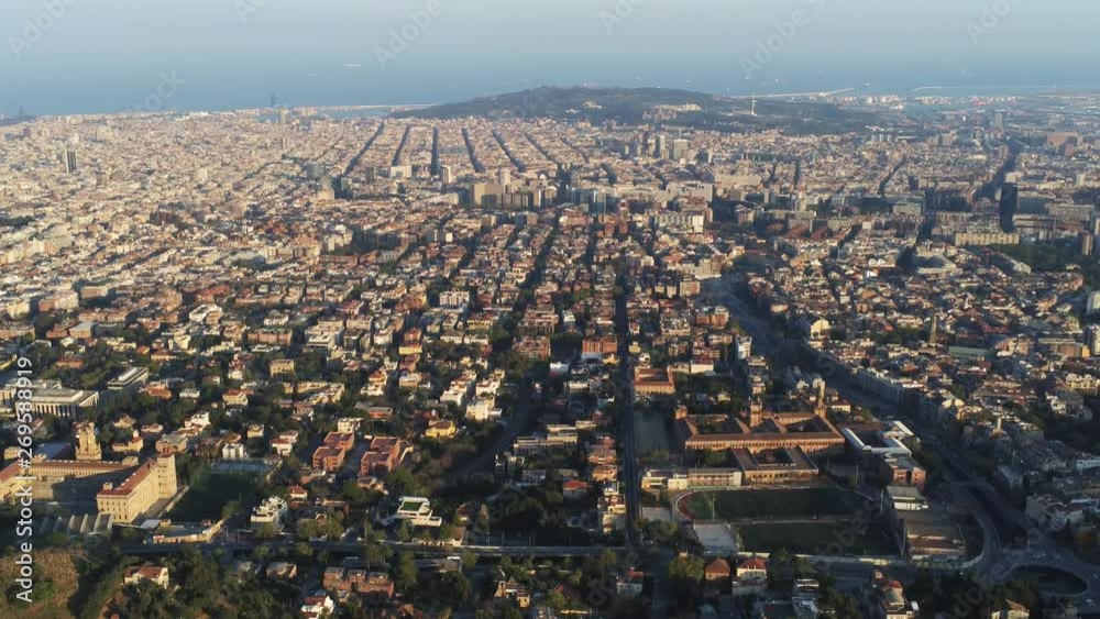 Aerial view in Barcelona. Tibidabo Area. Catalonia.Spain- 4k Drone Video Aerial view in Barcelona. Tibidabo Area. Catalonia.Spain- 4k Drone Video