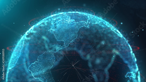 World Map Data Technology