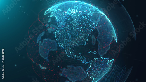 World Map Data Technology