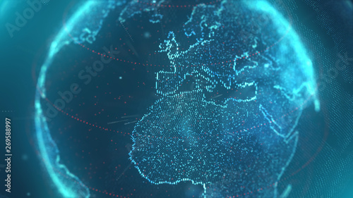 World Map Data Technology