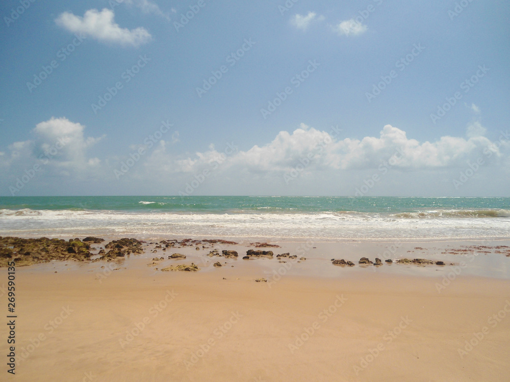 Coqueirinho beach at João Pessoa, Paraíba, Brazil 