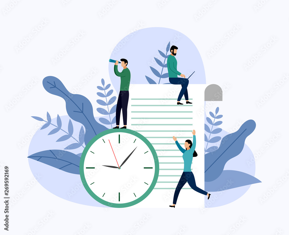 Time management, schedule concept or planner, business concept vector illustration Time management, schedule concept or planner, business concept vector illustration