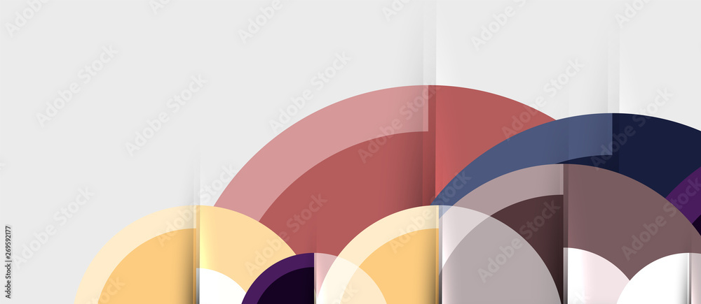 Geometric design abstract background - circles