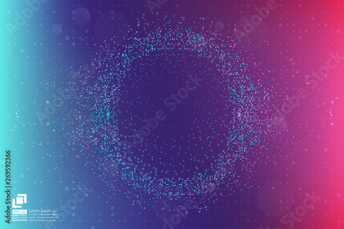 Particle and dust abstract background modern design with copy space, Vector illustration for your business and web banner design.