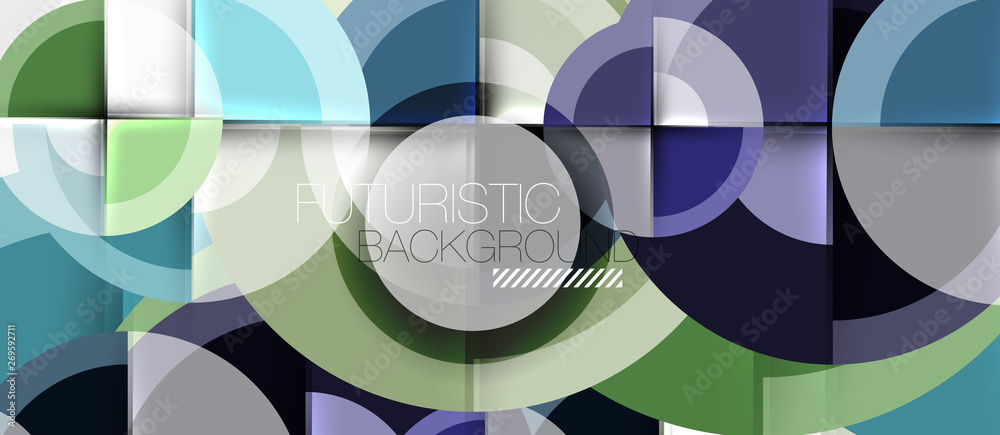 Geometric design abstract background - circles Geometric design abstract background - circles