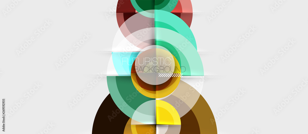 Geometric design abstract background - circles Geometric design abstract background - circles