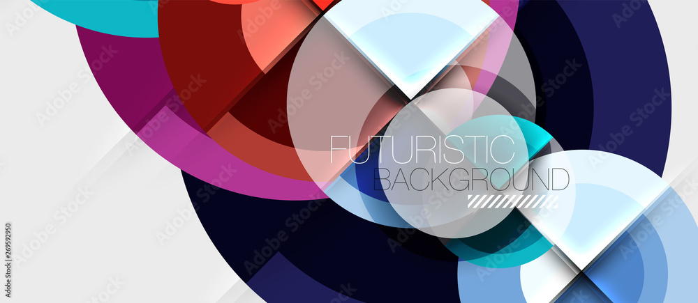 Geometric design abstract background - circles Geometric design abstract background - circles