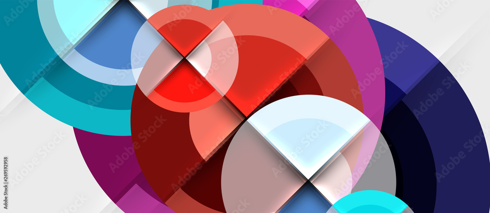 Geometric design abstract background - circles Geometric design abstract background - circles