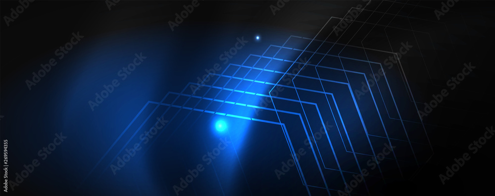 Naklejka premium Shiny neon techno template. Neon lines background, 80s style laser rays