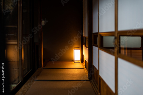 Photography Traditional japanese house or ryokan with shoji sliding paper doors tatami mat f