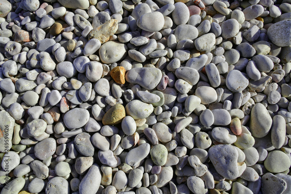 Abstract background of oval and smooth pebbles Abstract background of oval and smooth pebbles