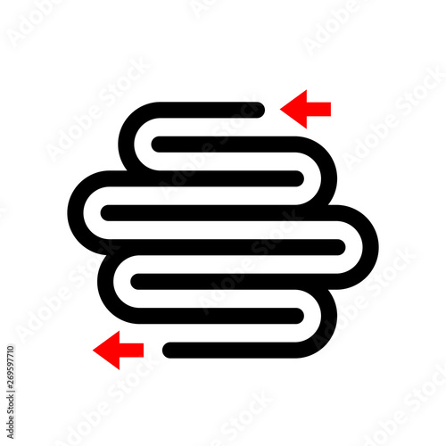 Colonoscopy vector icon