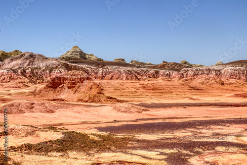 Martian desert landscapes