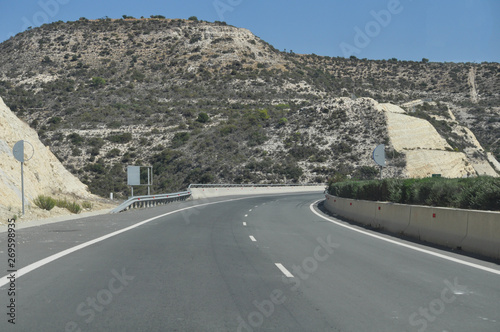 The beautiful landscape street of Pafos