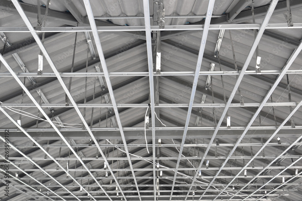 Installation of ceiling frame Installation of ceiling frame