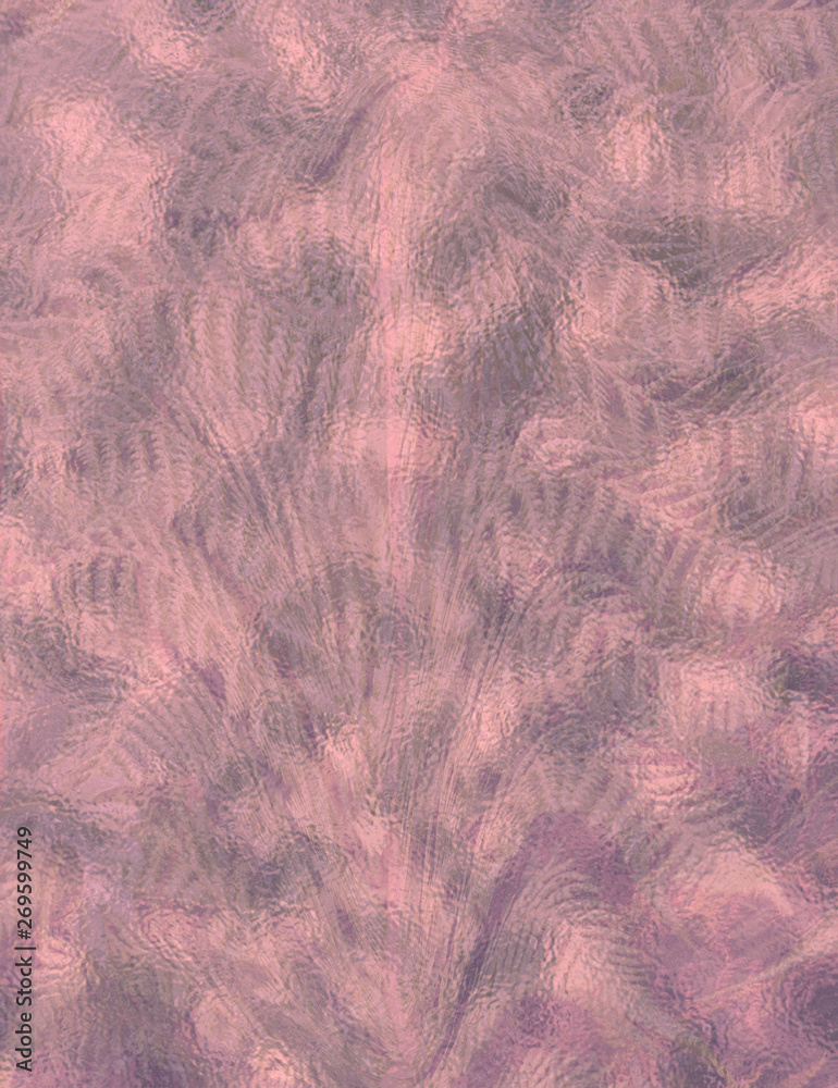 Obraz premium Texture coloured mauve background with an indication of a fern pattern.