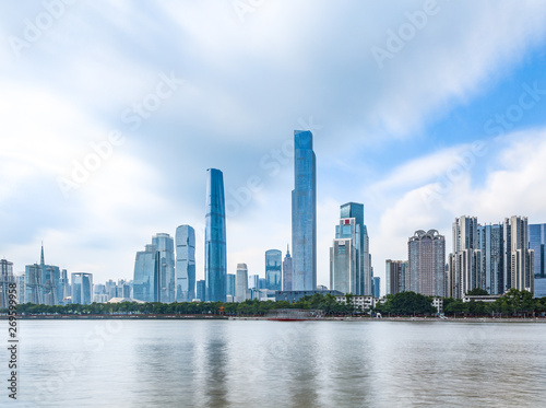 Zhujiang New Town City Skyline  Guangzhou  Guangdong  China
