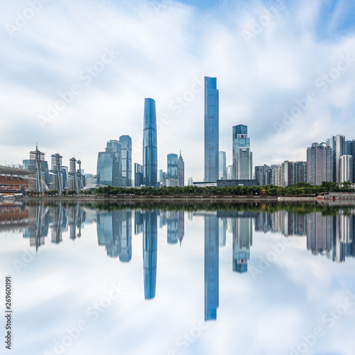 Zhujiang New Town City Skyline  Guangzhou  Guangdong  China