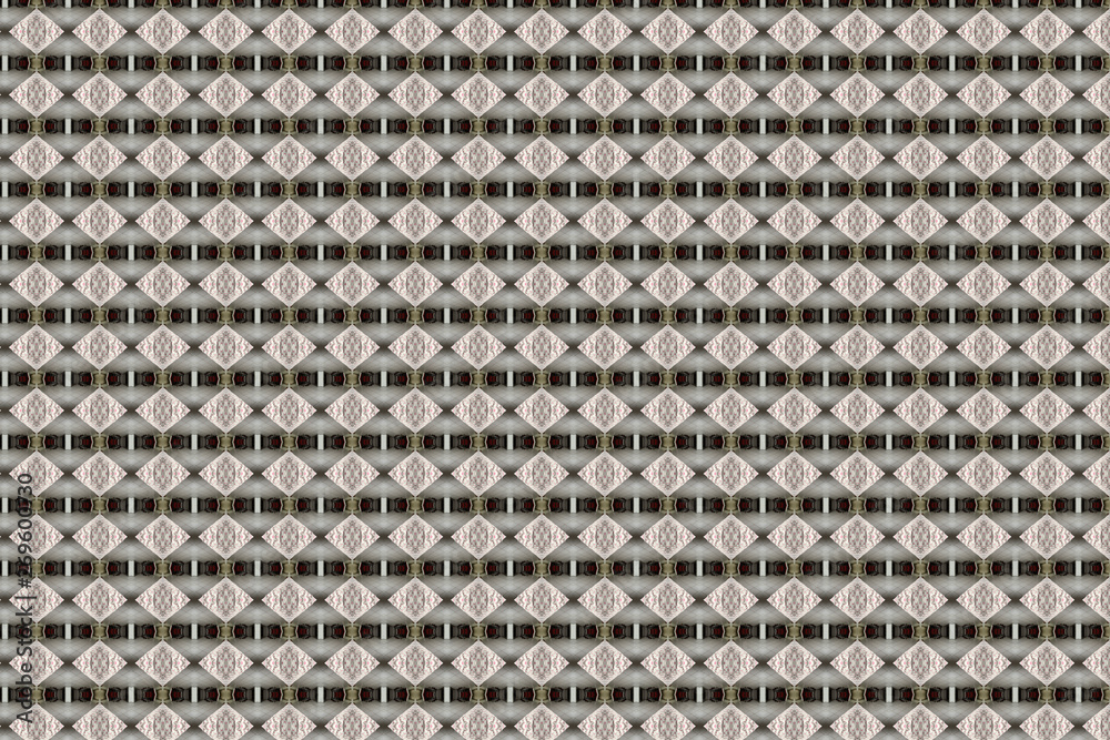 Textured Beige Diamond Geometric Abstract Pattern