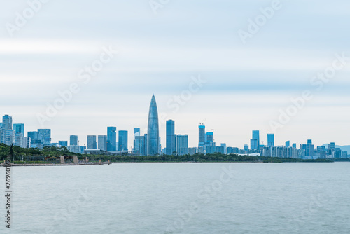 Scenery of Chunrun China Resources Building, Shenzhen Bay, Guangdong Province, China