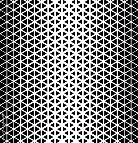 Vector seamless texture. Modern monochrome geometric background. Grid with triangular cells.