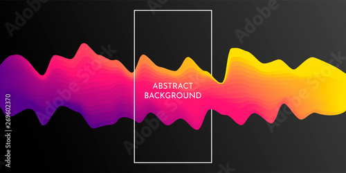 Flow of colors. Abstract vector background. Gradient lines in motion. Minimalistic wallpapers