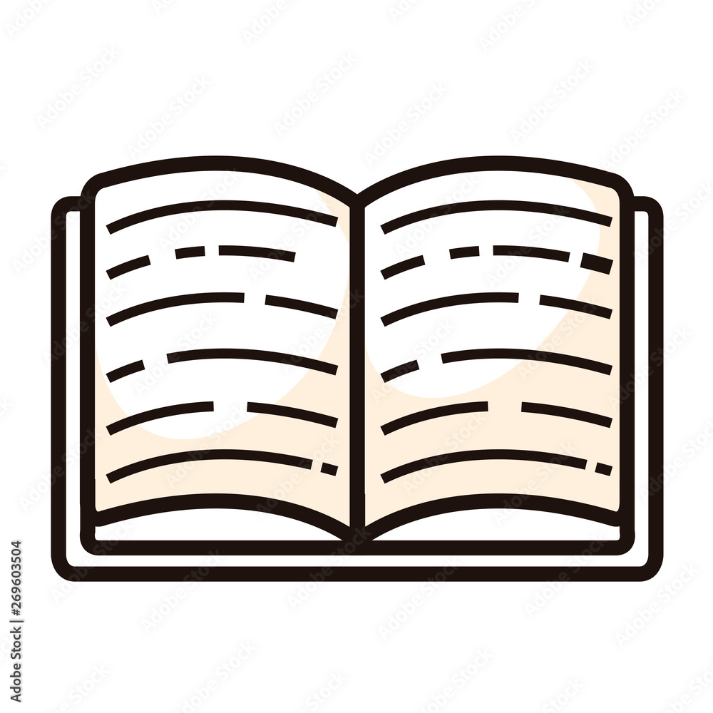 ISolated book icon on a white background - Vector ISolated book icon on a white background - Vector