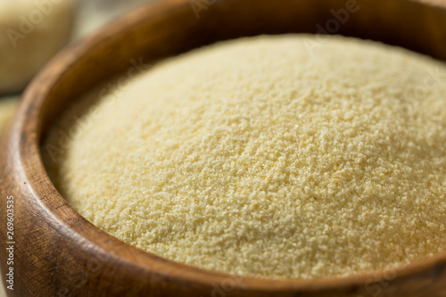 Dry Organic Semolina Durum Flour photo