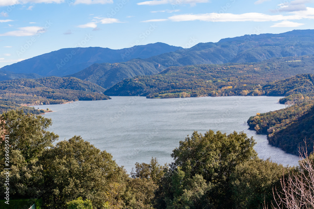 View of the Sau reservoir from Parador Nacional