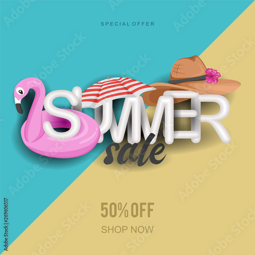 Summer sale design template...