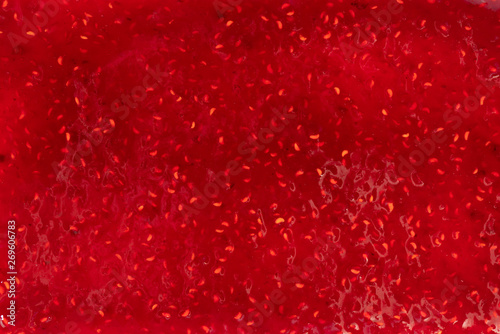  texture of raspberry jam photo