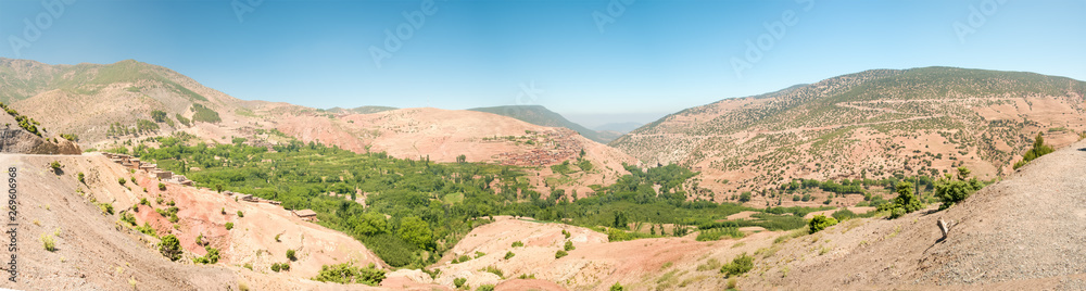 Panoramic view of the Atlas Mountains, Morocco