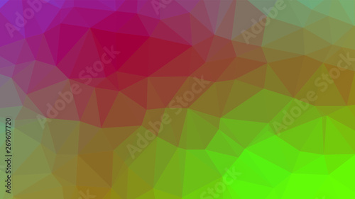 Geometric design. Colorful gradient mosaic background. Geometric triangle  mosaic  abstract background. Mosaic  color background. Mosaic texture. The effect of stained glass. EPS 10 Vector