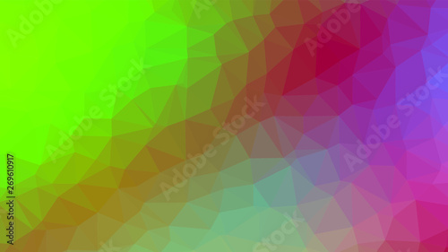 Vector  multicolor geometric background. Triangles  triangulation. Geometric mosaic  colored triangles  application in origami style. Abstract background for web.