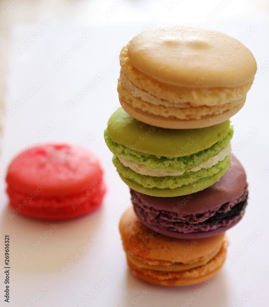 Fototapeta premium Colors of macaroons
