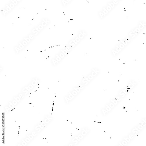 A structure consisting of intersecting points, wavy lines, and shapes . Black and white image. Design for floor, walls, cases, bags, foil and packaging