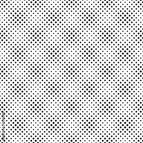 Black and white abstract seamless circle pattern background design