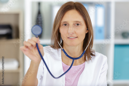 doctor showing a stethoscope