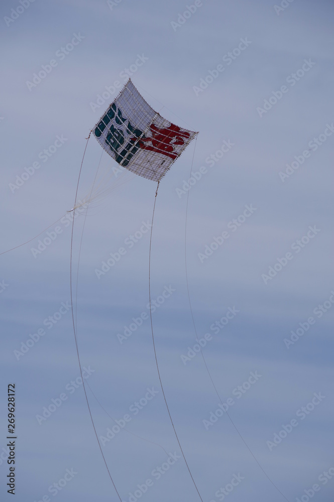 Obraz premium 2019年令和元年座間市大凧大空を舞う 相模川 飛ぶ