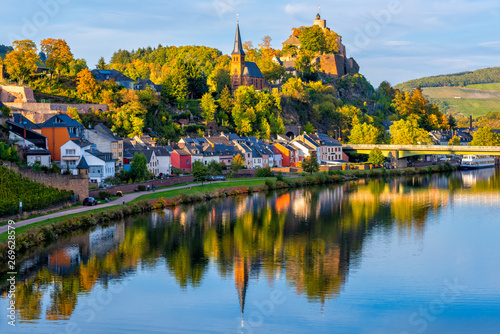Saarburg town on Saar river, Saarland, Germany