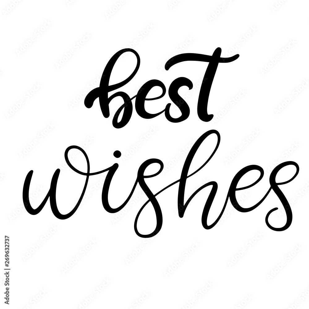Fototapeta premium Black and white lettering vector illustration.