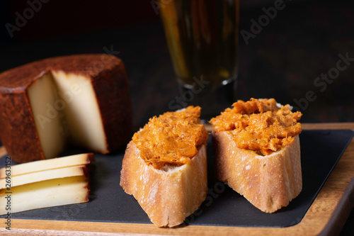 Chorizo from Teror,beer and cheese from Fuerteventura Canary Islands