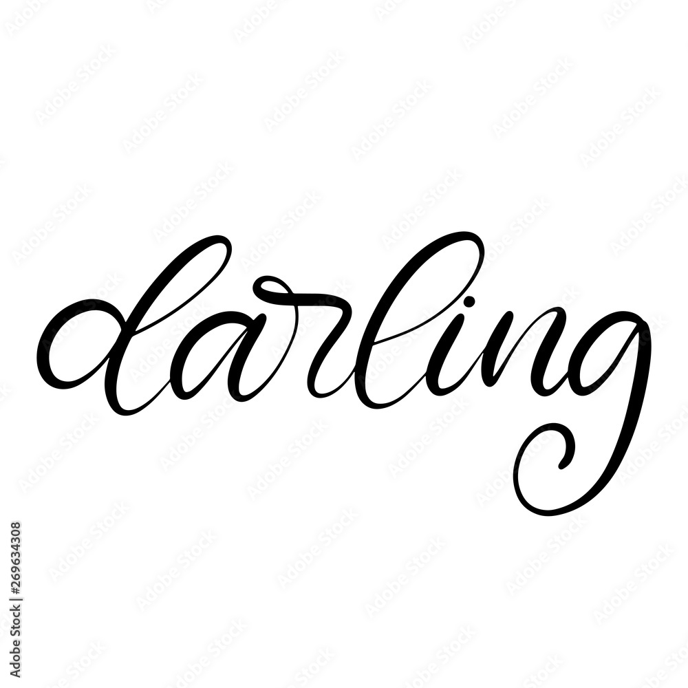 Black and white lettering vector illustration. Black and white lettering vector illustration.